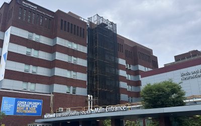 Stair Tower and Pipe Scaffolding for Northwell Health South Shore University Hospital | Bay Shore, NY